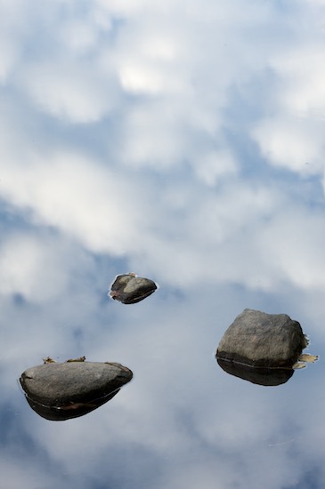 Blue;Boulder;Cloud;Cloud Formation;Clouds;Geological;Geology;Gray;Mahwah;New Jersey;Ramapo Reservation;Reflection;Reflections;Rock;Rock Formations;Rocks;Sky;Stone;Stones;Striation;Weather;White